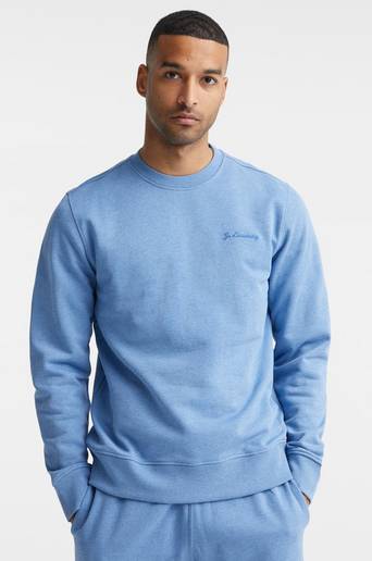 J.Lindeberg Sweatshirt Throw Overdyed Crew Neck Blå