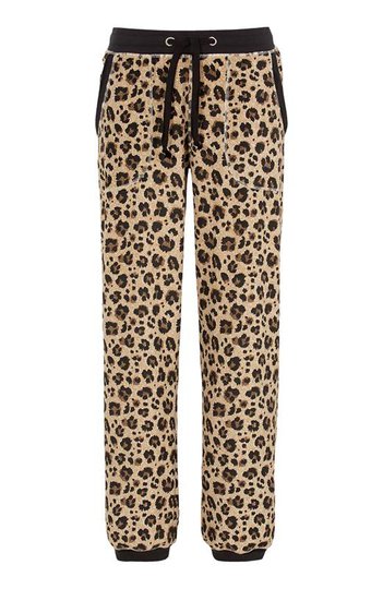 Cellbes Velourbyxa med mudd Beige Leopard