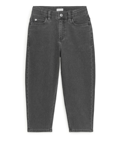 Tapered Stretch Jeans - Grey