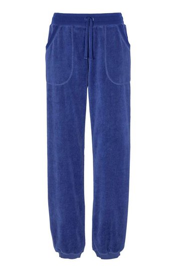 Cellbes Velourbyxa med mudd Jeansblå
