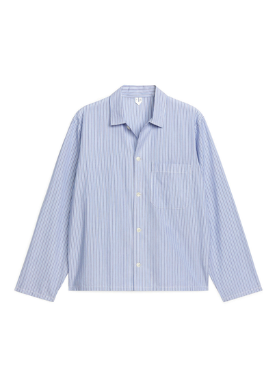 Cotton Pyjama Shirt - Blue