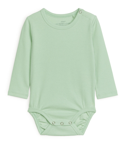 Cotton Lyocell Bodysuit - Green