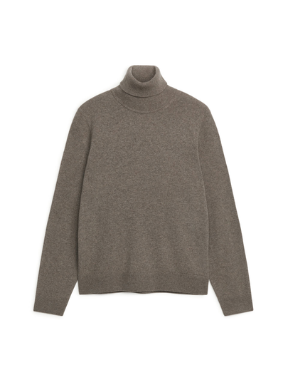 Cashmere Roll Neck - Beige