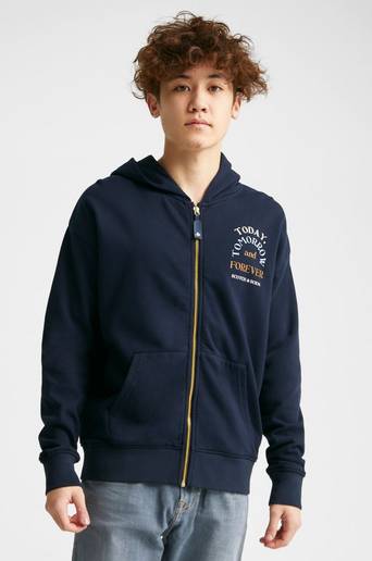 Scotch & Soda Hoodie Sweats Blå