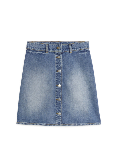 Denim Skirt - Blue