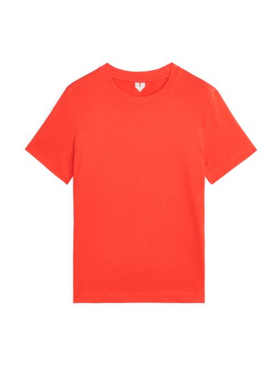 Crew-Neck T-shirt - Orange