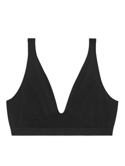 Seamless Soft Bra - Black