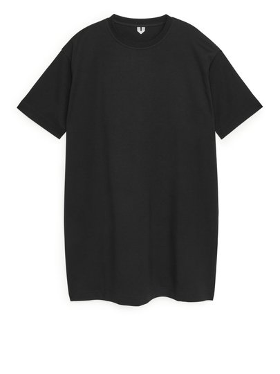 Jersey T-Shirt Dress - Black