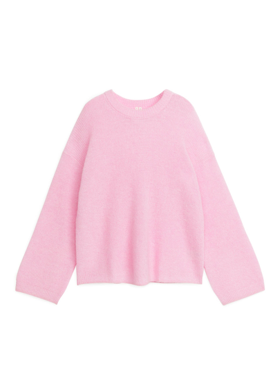 Relaxed Mohair Jumper - Pink