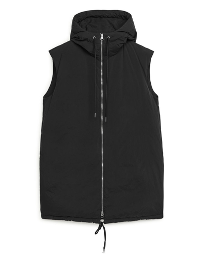 2021 Mid-Length Down Vest - Black