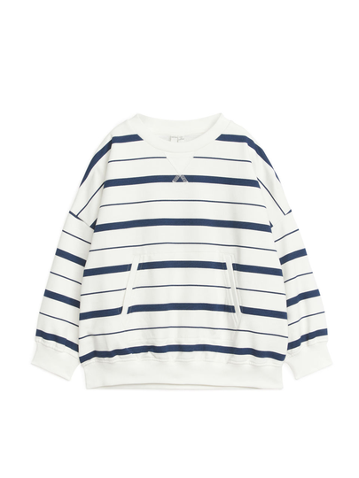 Oversized Terry Sweatshirt - Blue