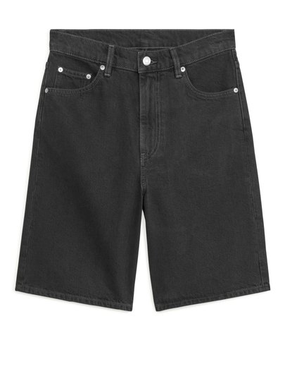 Denim Shorts - Grey