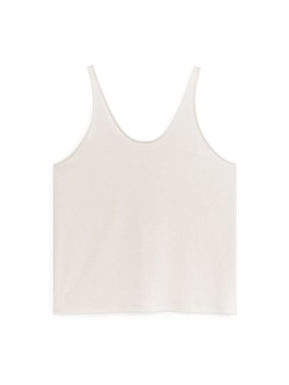 Lyocell Tank Top - Beige