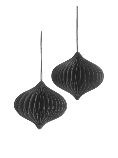 Honeycomb Ornaments 10 cm - Grey