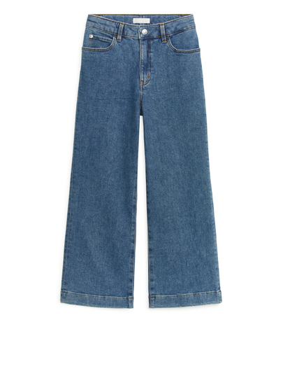 Flared Stretch Jeans - Blue