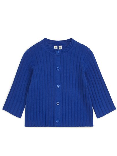 Rib Cardigan - Blue