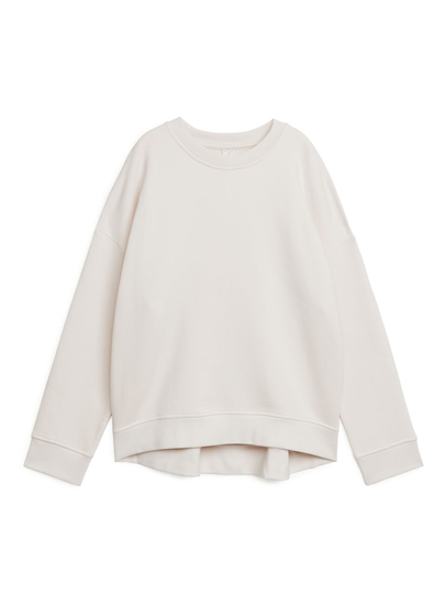 Oversized Sweatshirt - Beige
