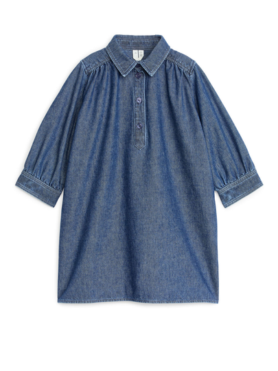 Denim Dress - Turquoise
