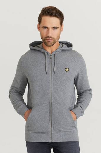 Lyle & Scott Hoodie Zip Through Hoodie Grå