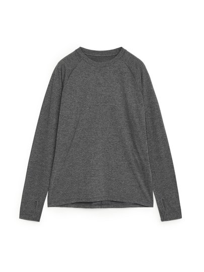 Long Sleeve Training T-Shirt - Grey