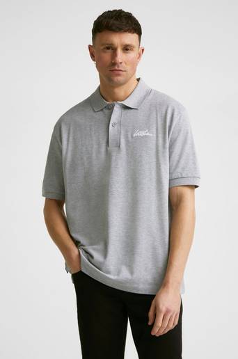 Lacoste Piké Script Polo Shirt Grå