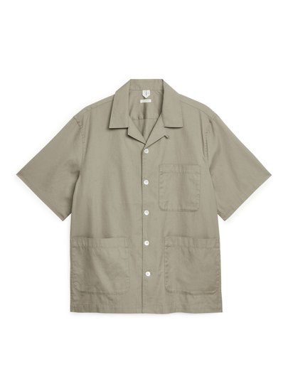 Short-Sleeved Utility Shirt - Green