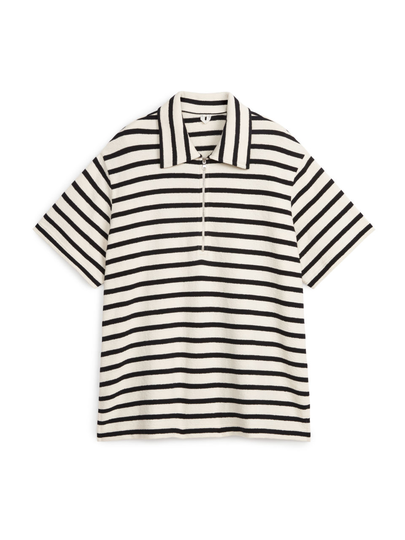 Half-Zip Polo Shirt - White