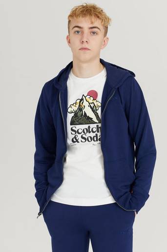 Levi's Hoodie LVB Relaxed Core Full Zip Hood Blå