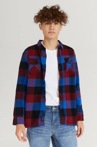 Vans Skjorta By Box Flannel Boys Röd