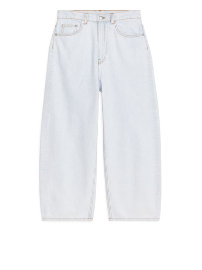 LOOSE Barrel Leg Jeans - Blue