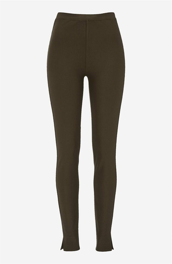 Leggings i trikå med stretch-twill