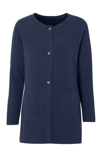 Cellbes Lång cardigan med metallknappar Marin