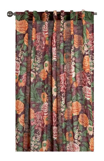Cellbes Hanklängd blommig 2-Pack Vinröd