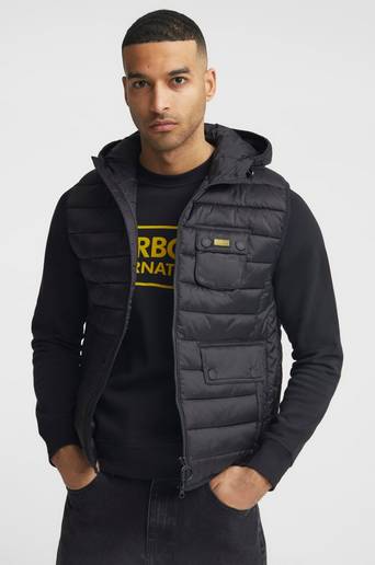Barbour Väst B.Intl Ousten Hooded Gilet Svart