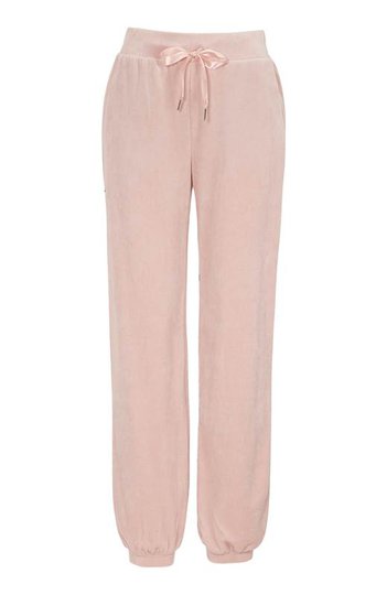 Cellbes Velourbyxa med mudd Gammalrosa