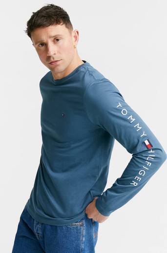 Tommy Hilfiger Långärmad T-Shirt Tommy Logo Long Sleeve Blå
