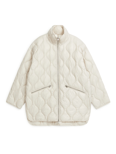Quilted Jacket - Beige