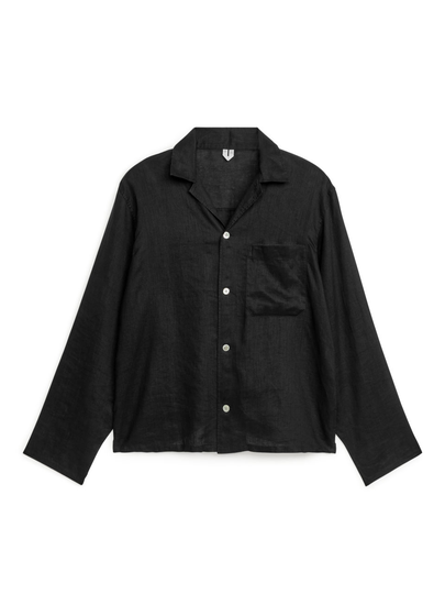 Linen Shirt - Black