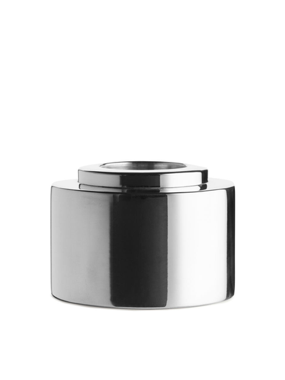 Brass Candle Holder - Silver