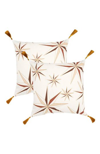 Cellbes Kuddfodral Twinkle star 2-Pack Vit