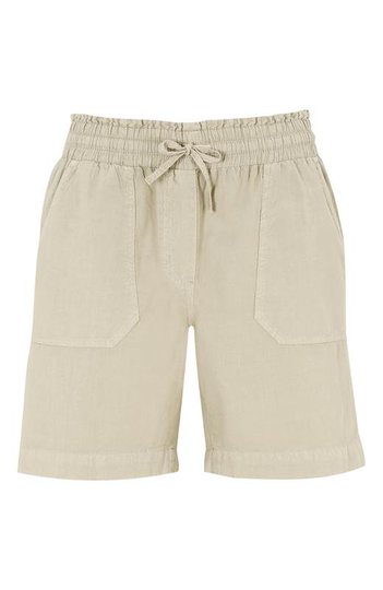 Cellbes Shorts med resårmidja Beige