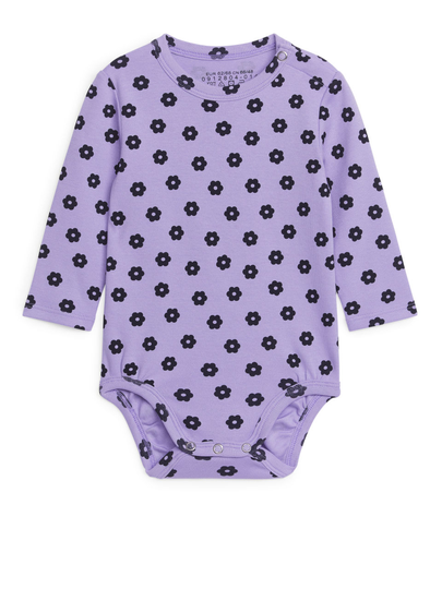 Long-Sleeved Bodysuit - Purple