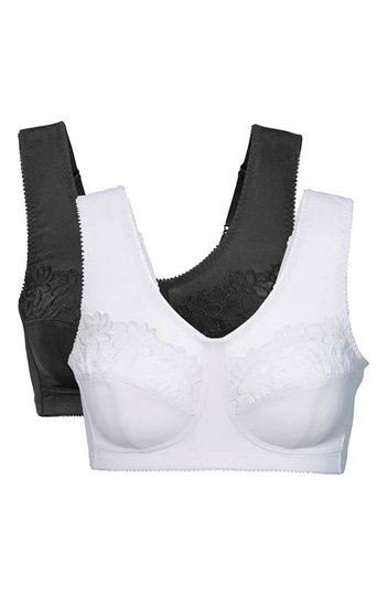 Cellbes Lily soft-bh Lily 2-Pack Svart Vit