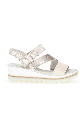 Gabor Skinnsandalett Vit Silver
