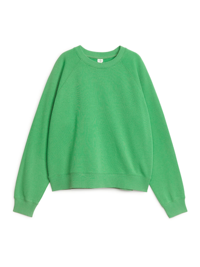 Soft French Terry Sweatshirt - Green