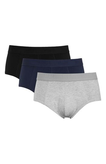 Cellbes Kalsong 3-pack 3-Pack Ljus gråmelange Marin Svart