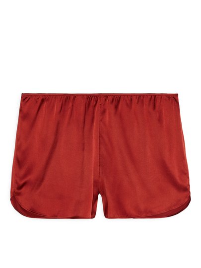 Silk Shorts - Orange