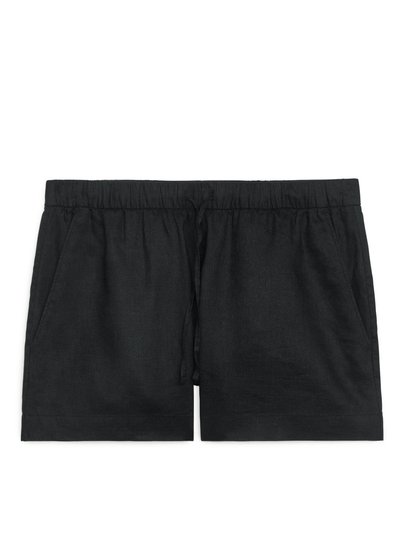 Linen Shorts - Black