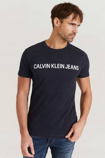 Calvin Klein Jeans T-Shirt Core Institutional Logo Slim Tee Blå