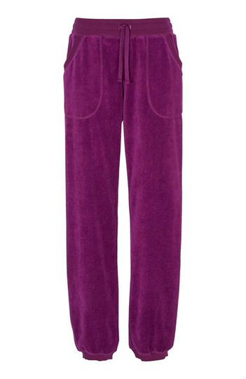 Cellbes Velourbyxa med mudd Plommon